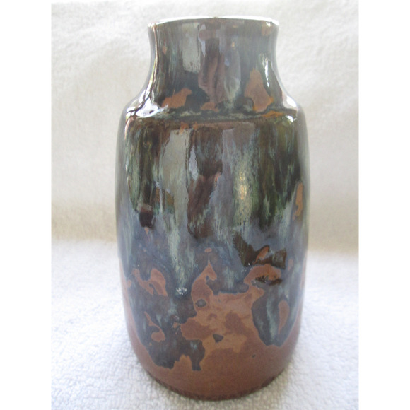 Pottery Craft USA, drip high glaze art pottery, 5 1/2" vase, very nice - Picture 1 of 9